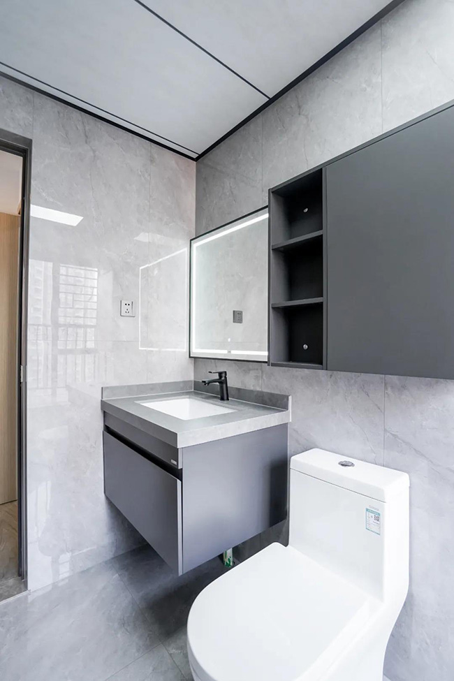 150㎡四居室，工業風配色+簡約實用設計，碰撞出后現代生活方式